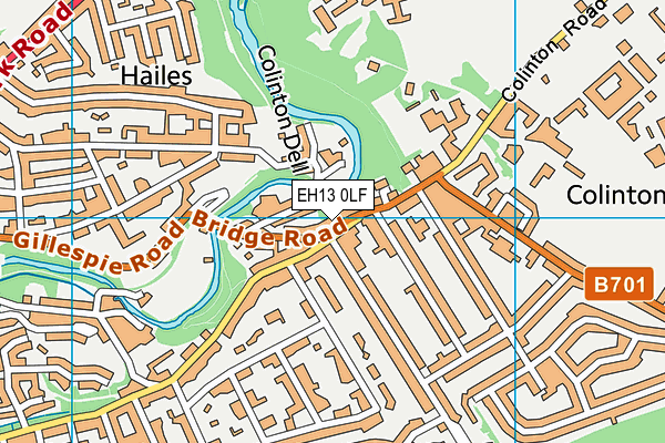 EH13 0LF map - OS VectorMap District (Ordnance Survey) EH13 0LF map - OS VectorMap District (Ordnance Survey)