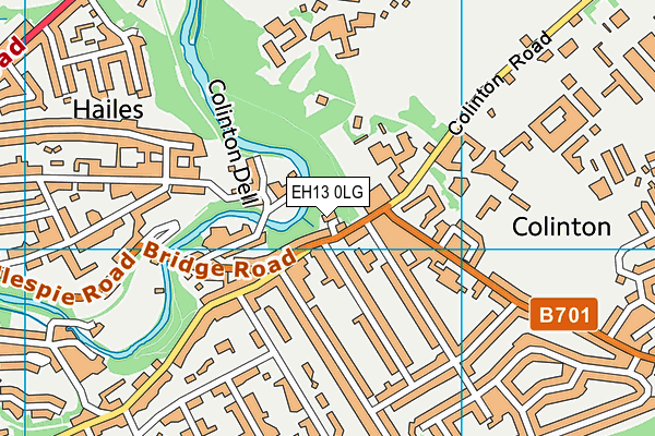 EH13 0LG map - OS VectorMap District (Ordnance Survey) EH13 0LG map - OS VectorMap District (Ordnance Survey)