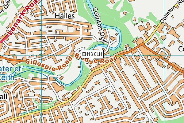 EH13 0LH map - OS VectorMap District (Ordnance Survey) EH13 0LH map - OS VectorMap District (Ordnance Survey)