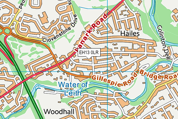 EH13 0LR map - OS VectorMap District (Ordnance Survey) EH13 0LR map - OS VectorMap District (Ordnance Survey)