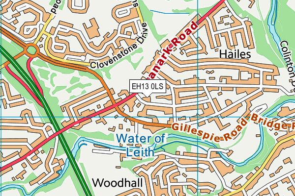 EH13 0LS map - OS VectorMap District (Ordnance Survey) EH13 0LS map - OS VectorMap District (Ordnance Survey)