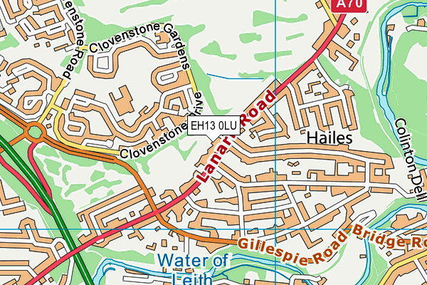 EH13 0LU map - OS VectorMap District (Ordnance Survey) EH13 0LU map - OS VectorMap District (Ordnance Survey)