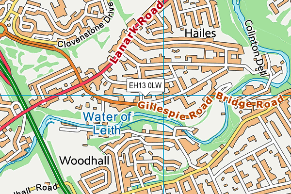 EH13 0LW map - OS VectorMap District (Ordnance Survey) EH13 0LW map - OS VectorMap District (Ordnance Survey)