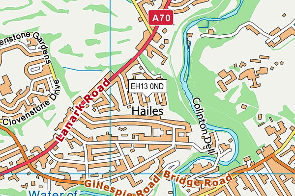EH13 0ND map - OS VectorMap District (Ordnance Survey) EH13 0ND map - OS VectorMap District (Ordnance Survey)