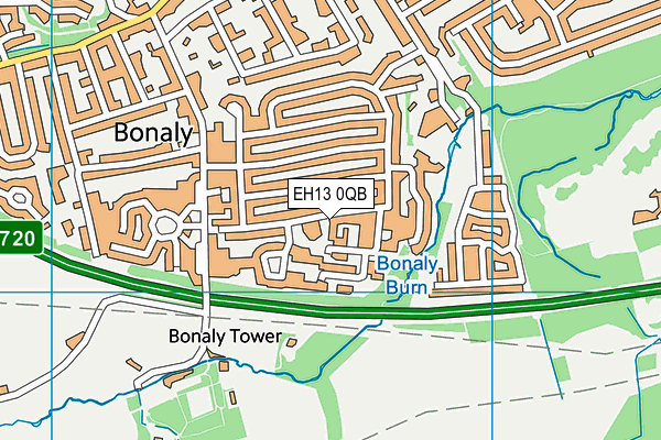 EH13 0QB map - OS VectorMap District (Ordnance Survey) EH13 0QB map - OS VectorMap District (Ordnance Survey)