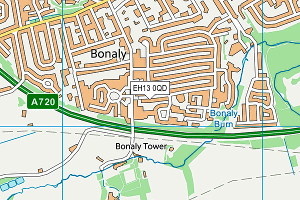 EH13 0QD map - OS VectorMap District (Ordnance Survey) EH13 0QD map - OS VectorMap District (Ordnance Survey)