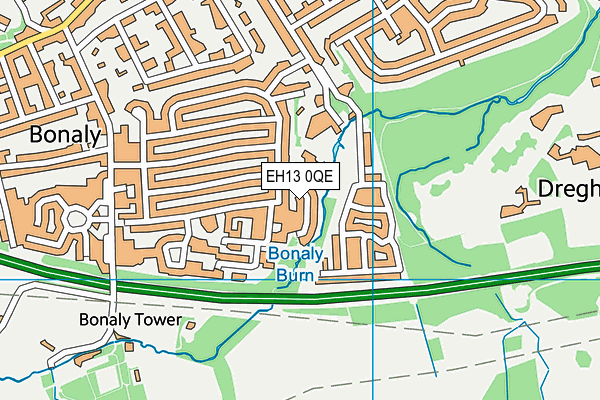 EH13 0QE map - OS VectorMap District (Ordnance Survey) EH13 0QE map - OS VectorMap District (Ordnance Survey)