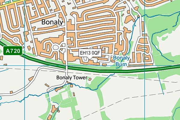 EH13 0QF map - OS VectorMap District (Ordnance Survey) EH13 0QF map - OS VectorMap District (Ordnance Survey)