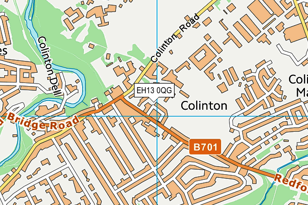 EH13 0QG map - OS VectorMap District (Ordnance Survey) EH13 0QG map - OS VectorMap District (Ordnance Survey)