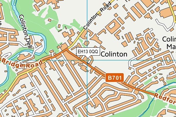 EH13 0QQ map - OS VectorMap District (Ordnance Survey) EH13 0QQ map - OS VectorMap District (Ordnance Survey)