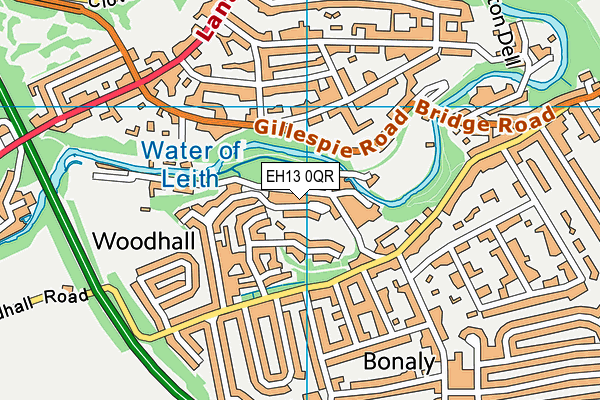 EH13 0QR map - OS VectorMap District (Ordnance Survey) EH13 0QR map - OS VectorMap District (Ordnance Survey)