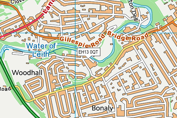 EH13 0QT map - OS VectorMap District (Ordnance Survey) EH13 0QT map - OS VectorMap District (Ordnance Survey)