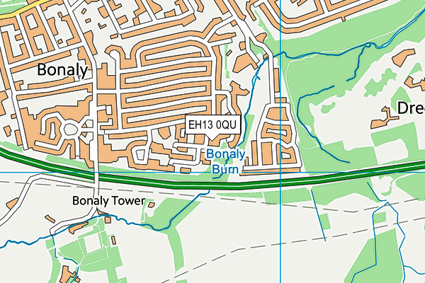 EH13 0QU map - OS VectorMap District (Ordnance Survey) EH13 0QU map - OS VectorMap District (Ordnance Survey)