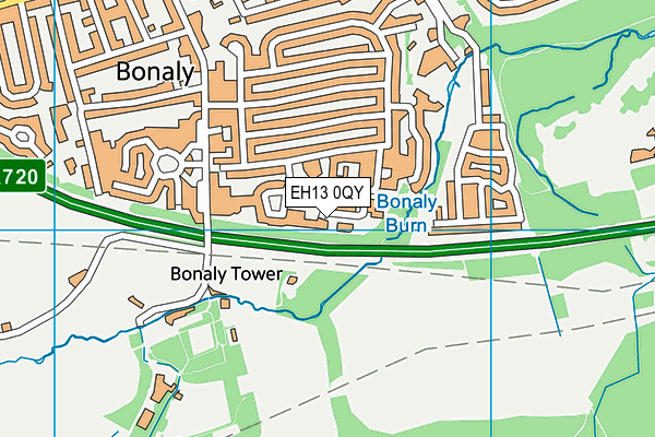 EH13 0QY map - OS VectorMap District (Ordnance Survey) EH13 0QY map - OS VectorMap District (Ordnance Survey)