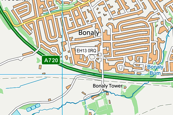 EH13 0RQ map - OS VectorMap District (Ordnance Survey) EH13 0RQ map - OS VectorMap District (Ordnance Survey)