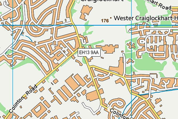 EH13 9AA map - OS VectorMap District (Ordnance Survey) EH13 9AA map - OS VectorMap District (Ordnance Survey)