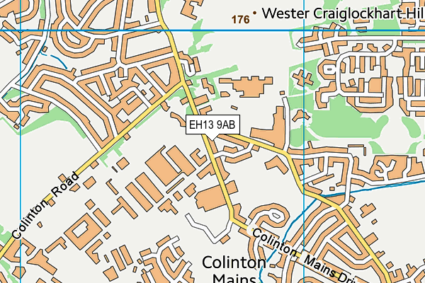 EH13 9AB map - OS VectorMap District (Ordnance Survey) EH13 9AB map - OS VectorMap District (Ordnance Survey)