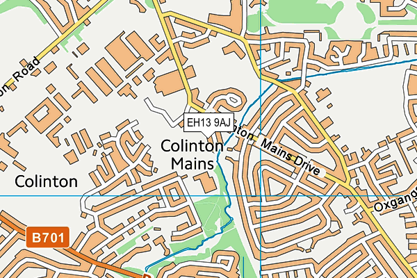 EH13 9AJ map - OS VectorMap District (Ordnance Survey) EH13 9AJ map - OS VectorMap District (Ordnance Survey)