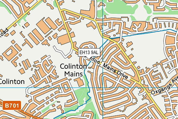 EH13 9AL map - OS VectorMap District (Ordnance Survey) EH13 9AL map - OS VectorMap District (Ordnance Survey)
