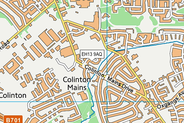 EH13 9AQ map - OS VectorMap District (Ordnance Survey) EH13 9AQ map - OS VectorMap District (Ordnance Survey)