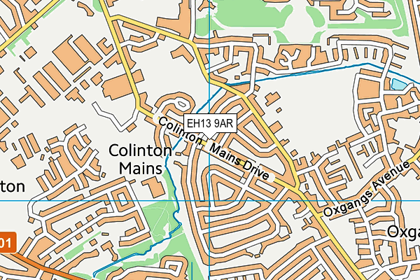 EH13 9AR map - OS VectorMap District (Ordnance Survey) EH13 9AR map - OS VectorMap District (Ordnance Survey)