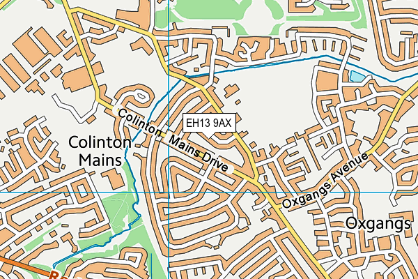 EH13 9AX map - OS VectorMap District (Ordnance Survey) EH13 9AX map - OS VectorMap District (Ordnance Survey)