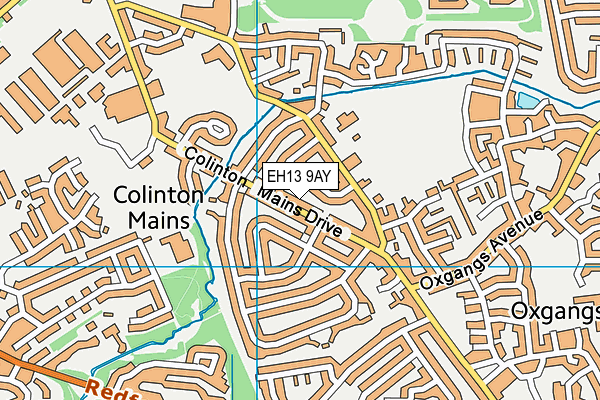 EH13 9AY map - OS VectorMap District (Ordnance Survey) EH13 9AY map - OS VectorMap District (Ordnance Survey)