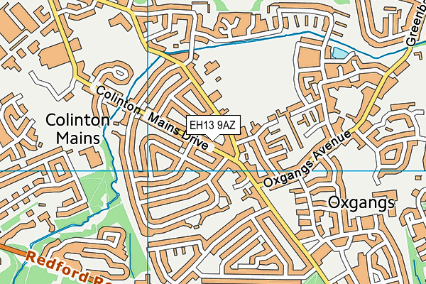 EH13 9AZ map - OS VectorMap District (Ordnance Survey) EH13 9AZ map - OS VectorMap District (Ordnance Survey)