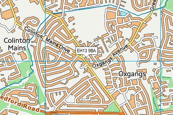 EH13 9BA map - OS VectorMap District (Ordnance Survey) EH13 9BA map - OS VectorMap District (Ordnance Survey)