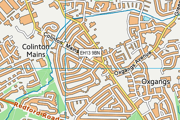 EH13 9BN map - OS VectorMap District (Ordnance Survey) EH13 9BN map - OS VectorMap District (Ordnance Survey)