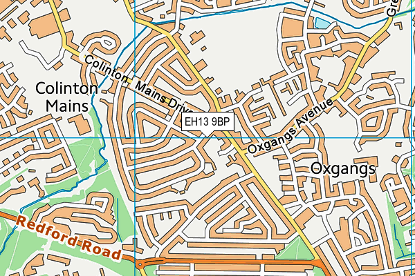 EH13 9BP map - OS VectorMap District (Ordnance Survey) EH13 9BP map - OS VectorMap District (Ordnance Survey)