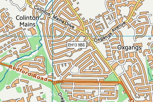 EH13 9BS map - OS VectorMap District (Ordnance Survey) EH13 9BS map - OS VectorMap District (Ordnance Survey)