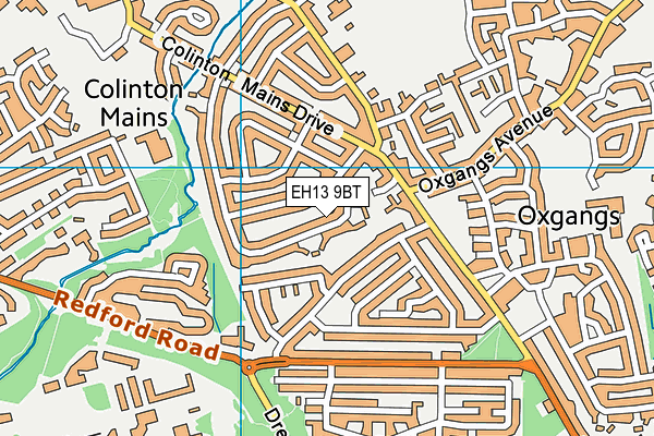 EH13 9BT map - OS VectorMap District (Ordnance Survey) EH13 9BT map - OS VectorMap District (Ordnance Survey)
