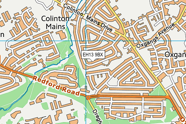 EH13 9BX map - OS VectorMap District (Ordnance Survey) EH13 9BX map - OS VectorMap District (Ordnance Survey)
