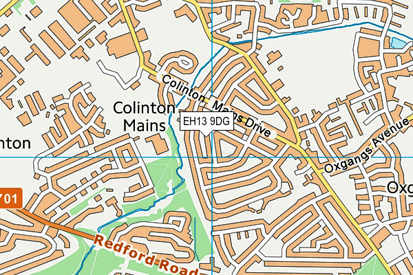 EH13 9DG map - OS VectorMap District (Ordnance Survey) EH13 9DG map - OS VectorMap District (Ordnance Survey)