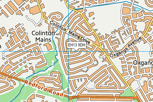 EH13 9DH map - OS VectorMap District (Ordnance Survey) EH13 9DH map - OS VectorMap District (Ordnance Survey)