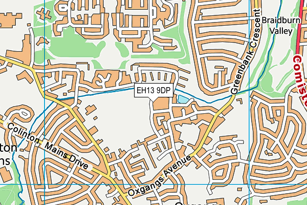 EH13 9DP map - OS VectorMap District (Ordnance Survey) EH13 9DP map - OS VectorMap District (Ordnance Survey)