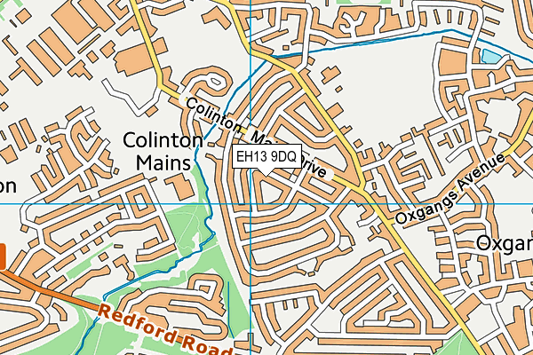 EH13 9DQ map - OS VectorMap District (Ordnance Survey) EH13 9DQ map - OS VectorMap District (Ordnance Survey)