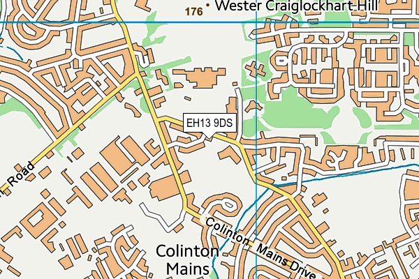 EH13 9DS map - OS VectorMap District (Ordnance Survey) EH13 9DS map - OS VectorMap District (Ordnance Survey)