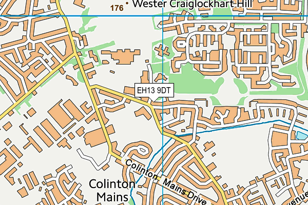 EH13 9DT map - OS VectorMap District (Ordnance Survey) EH13 9DT map - OS VectorMap District (Ordnance Survey)