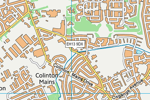 EH13 9DX map - OS VectorMap District (Ordnance Survey) EH13 9DX map - OS VectorMap District (Ordnance Survey)