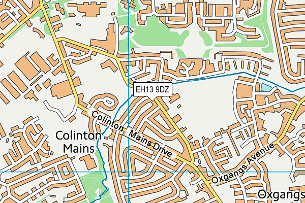 EH13 9DZ map - OS VectorMap District (Ordnance Survey) EH13 9DZ map - OS VectorMap District (Ordnance Survey)