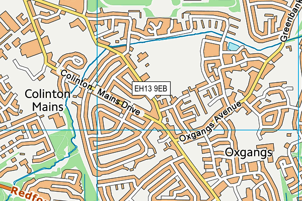 EH13 9EB map - OS VectorMap District (Ordnance Survey) EH13 9EB map - OS VectorMap District (Ordnance Survey)