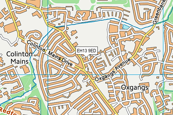 EH13 9ED map - OS VectorMap District (Ordnance Survey) EH13 9ED map - OS VectorMap District (Ordnance Survey)