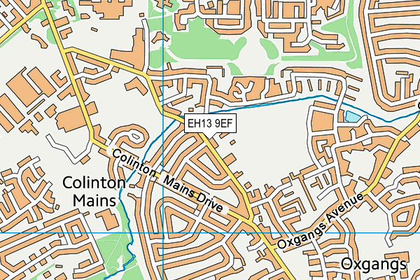 EH13 9EF map - OS VectorMap District (Ordnance Survey) EH13 9EF map - OS VectorMap District (Ordnance Survey)