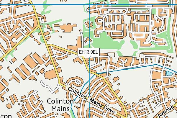 EH13 9EL map - OS VectorMap District (Ordnance Survey) EH13 9EL map - OS VectorMap District (Ordnance Survey)