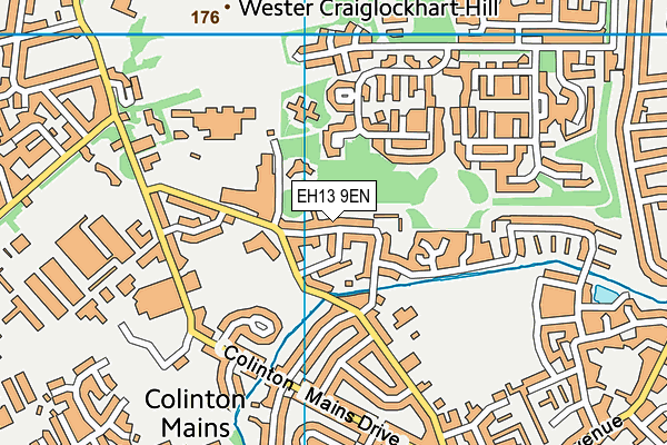 EH13 9EN map - OS VectorMap District (Ordnance Survey) EH13 9EN map - OS VectorMap District (Ordnance Survey)