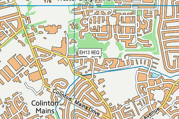EH13 9EQ map - OS VectorMap District (Ordnance Survey) EH13 9EQ map - OS VectorMap District (Ordnance Survey)