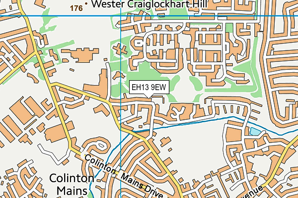 EH13 9EW map - OS VectorMap District (Ordnance Survey) EH13 9EW map - OS VectorMap District (Ordnance Survey)