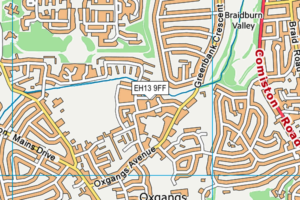 EH13 9FF map - OS VectorMap District (Ordnance Survey) EH13 9FF map - OS VectorMap District (Ordnance Survey)